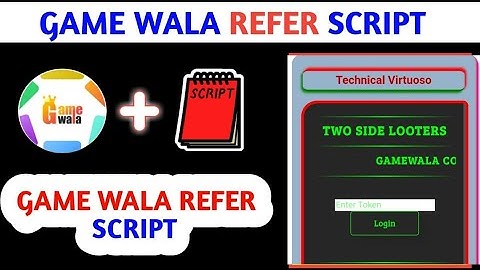 Game Wala Refer Script || Game Wala Coin Adder Script || Game Wala Payment Proof | Two Side Looters
