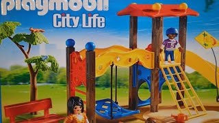 Playground Set by PLAYMOBIL Swing Slides Sand Toys Figurines Have Fun at the Park Toy Review screenshot 4