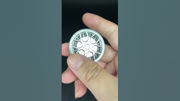 Wheel-shaped fidget coin that feels great in the hand#edc #fidgettoys #fidgetslider #shorts