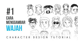 TUTORIAL MENGGAMBAR WAJAH / KEPALA ( tutorial desain karakter Part 1)