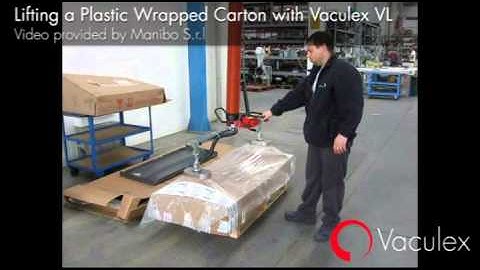Lifting a Plastic Wrapped Carton with Vaculex VL