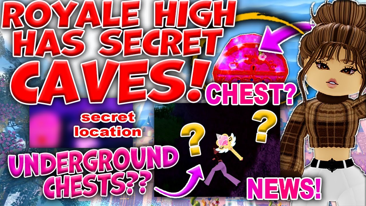 ROYALE HIGH HAS SECRET CAVES! CHESTS COMING? Secret LOCATION! Update News Underground + Water