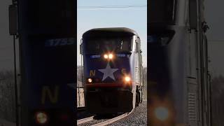 Amtrak Piedmont Train 73 moves through Durham, NC