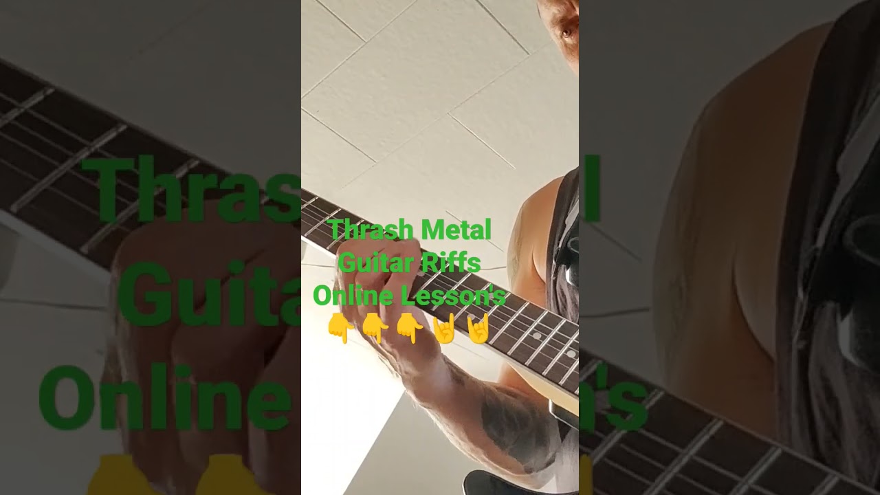 Thrash Metal Guitar Riffs Online Lesson's 