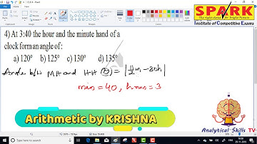 clocks || question 4 || spark institute || easy arithmetic || By Krishna sir||