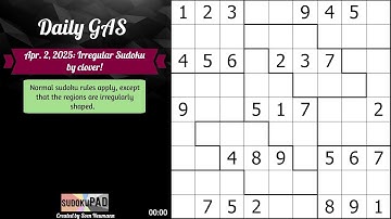 Daily Sudoku - 2 April 2025