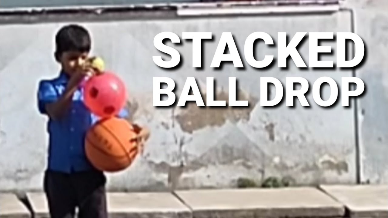 Stacked ball drop experiment in Tamil YouTube