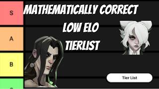 The LOW ELO Tier List That Actually Uses WIN RATES