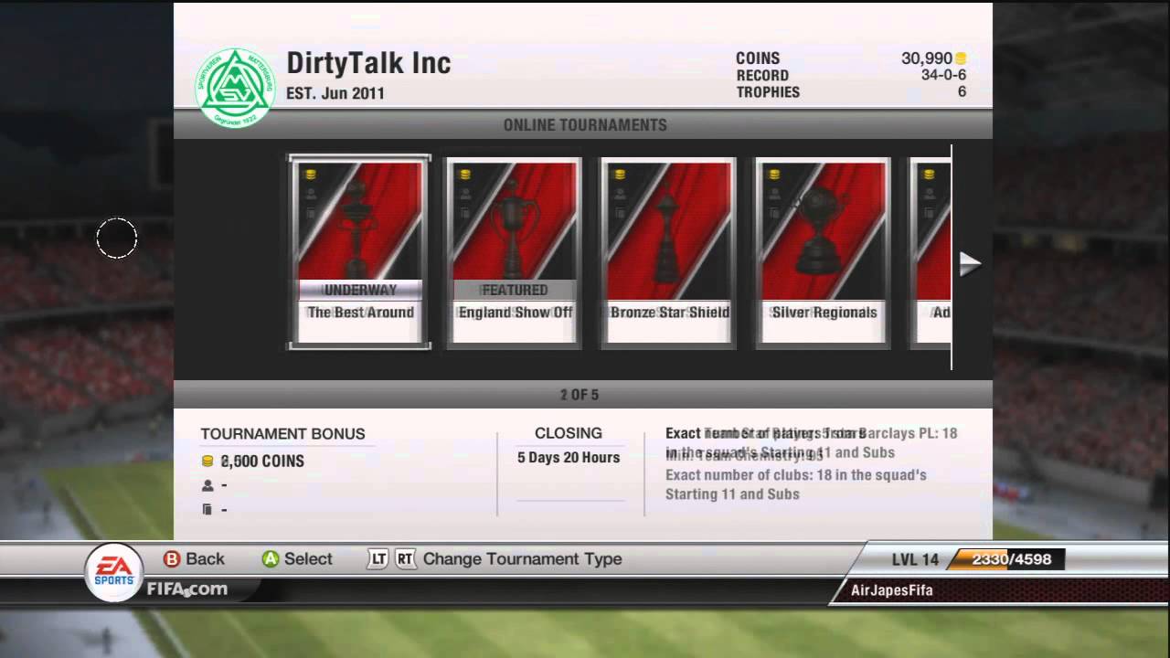 FIFA 12 Ultimate Team - Path to Power v20