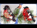 Брошь снегирь из бисера ручной работы/ Brooch handmade bullfinch