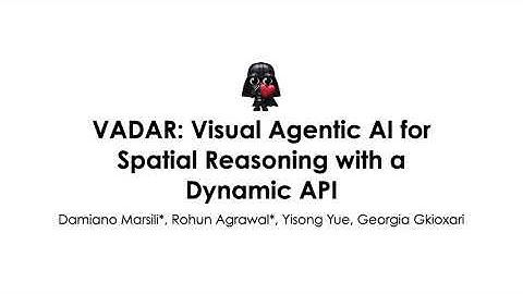 VADAR: Visual Agentic AI for Spatial Reasoning with a Dynamic API
