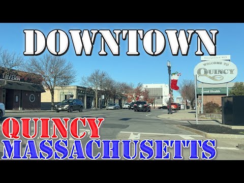 Quincy - Massachusetts - 4K Downtown Drive