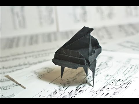 Origami Grand Piano - Time Lapse - YouTube