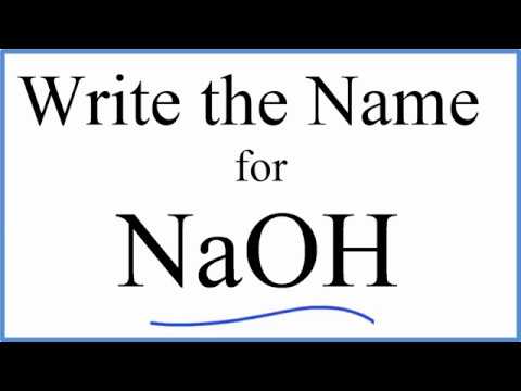 วีดีโอ: มีกี่อะตอมในสูตร NaOH?