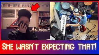 Musician Plays Songs with all the Instruments on Omegle (IT'S BUSSIN)