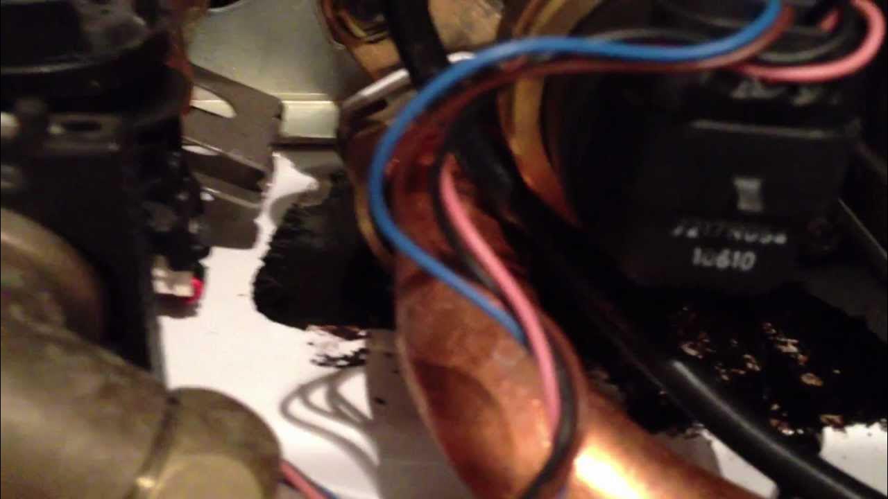 Vaillant Ecotec Combi boiler diverter valve leaking video 1 Boiler