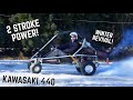 Reviving our 440cc SNOWMOBILE Powered Go Kart!