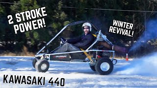 Reviving our 440cc SNOWMOBILE Powered Go Kart!