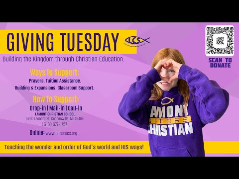 Giving Tuesday | Lamont Christian School