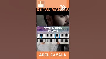 Thumbnail of #Shorts Cover Piano De Tal Manera Abel Zavala