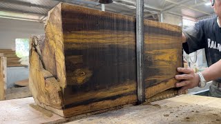 Sawmill Wood Skill - Awesome Sawmill Wood Has The Most Beautiful Color You Can't Miss