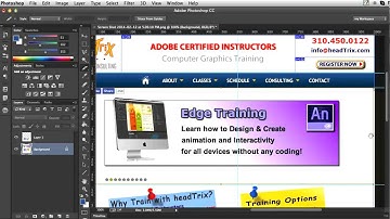Photoshop Training Tutorial | Slicing Images, Exporting PSD to HTML | Photoshop Training Los Angeles