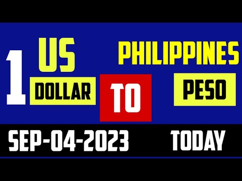 1 us dollar to philippine peso exchange rate today USD PHP 