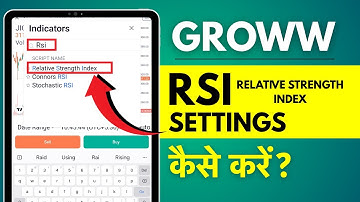 Groww me RSI Setting Kaise Kare? How to Apply RSI Indicator in Groww?