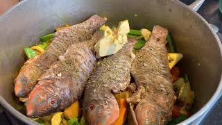 Curried Vegetables with Fish