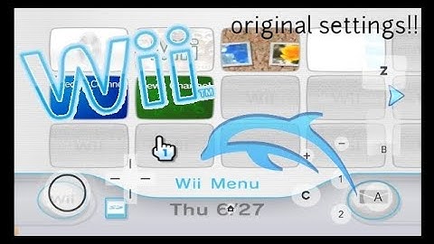 Setting up the Nintendo Wii Menu on Dolphin with it