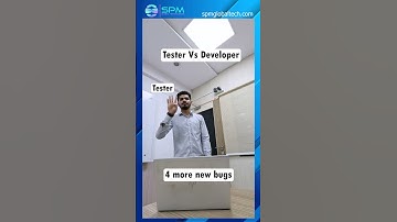 Tester Vs Developer!! #shorts #ytshorts #spmglobaltechnologies #tester #developer