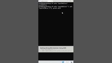 How to split a delimited string into an array in awk? - Linux Tips And Tricks