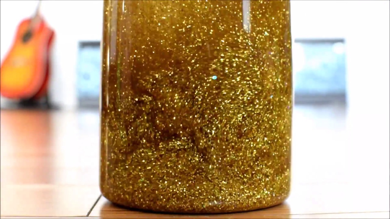 Watch glitter sensory bottle for relaxation + calming piano YouTube