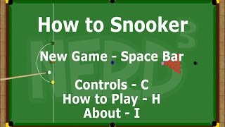 How to Snooker - A Game by @DanNerdCubed