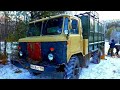 Спаслись от сильного мороза и окружения волков в кунге автодома ГАЗ 66 / GAZ 66 / Ночёвка в ГАЗ 66