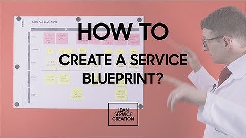 13/18 How to create a service blueprint?