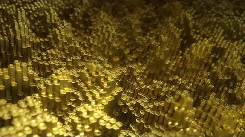 Gold Hexagon Tubes Background Loopable Stock Motion Graphics