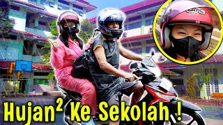 HUJAN-HUJAN NAIK MOTOR KE SEKOLAH, UNTUNG GAK BANJIR ! DAILY ROUTINE CHIARA XAVIER ! Vlog