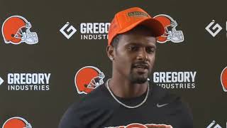 Browns QB Deshaun Watson on getting back on field after so much time