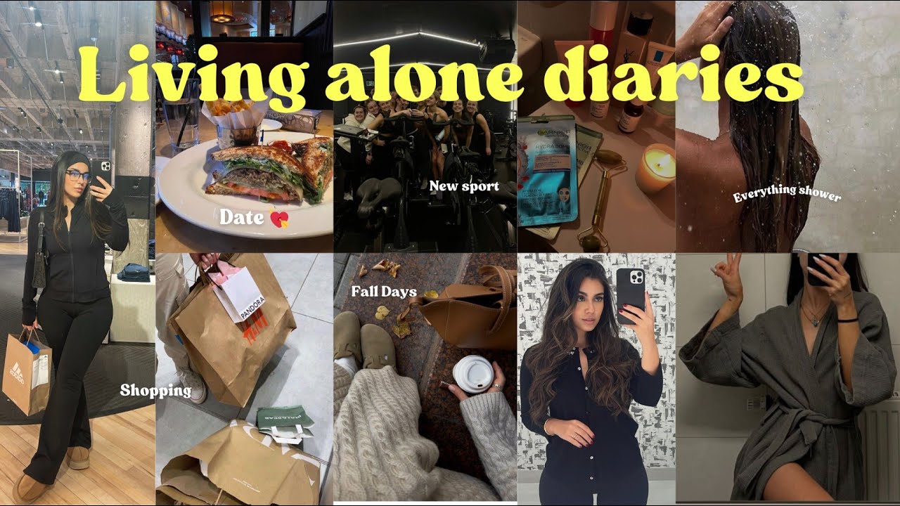Fall Days in my life 🍂🤎|🎀💃🏻 كيفاش كندوز نهاري و انا ساكنة بوحدي (new sport🚴🏼‍♀️+ shopping🛍+ shower💦)