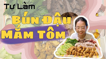 Tự Làm Bún Đậu Mắm Tôm Tại Nhà Siêu Nhanh, Siêu Dễ | Lăn vào bếp cùng Nhii ♡ Du học sinh Mỹ 🇺🇸