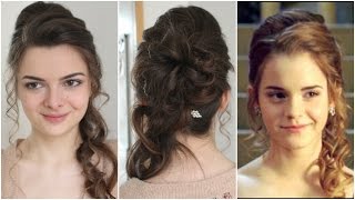 hermione granger hairstyles yule ball hair tutorial makeup costume prom hairstyle watson emma styles short curly tutorials famous why easy