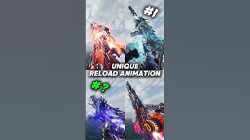 Unique Weapon Reload animations in CODM