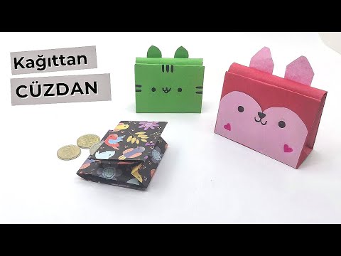 Kağıttan Cüzdan Yapımı, Origami Çanta Nasıl Yapılır?
