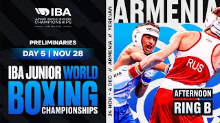 Day 5 | Ring B | Afternon session | IBA Junior World Boxing Championships | Yerevan 2023