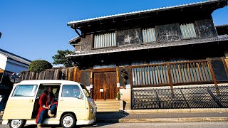 Going in tiny camping car to Japanese traditional area | walking around Hushimi jikkoku bune Kyoto