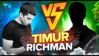 😱 teoTIMUR N1 🇺🇿 vs RICHMAN // 1x1 TDM FULL VIDEO 🔥