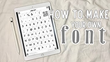 how to make your own handwriting font | & import to goodnotes ✍🏼