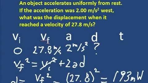 How to Solve Kinematics Problems