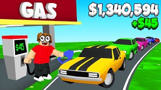 Becoming A MILLIONAIRE In Roblox Gas Station Simulator!